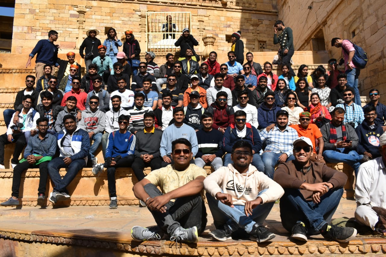 Group photo of Rajasthan tour! Mech and Civil dept!
