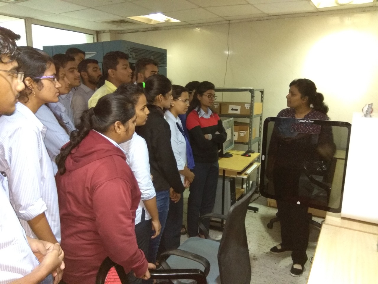 B.E.(Mechanical) students visit to Auto cluster ,Chinchwad ,Pune under CAD/CAM and Automation subject. Getting to know about SLS (Selective laser sintering) and stereolithography!